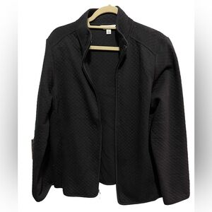 Croft and Barrow - Black Quilted Lightweight jacket - size L